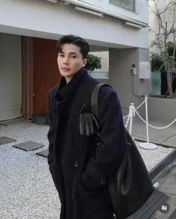 더블 브레스티드 오버코트