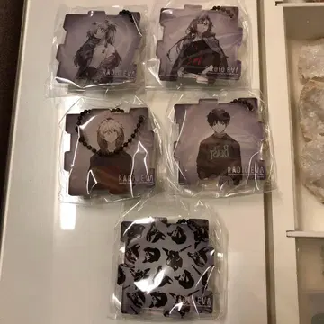 에반게리온 아크릴 키링 5개 세트