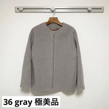 Noble 노블 칼라리스 지퍼 쇼트 코트 36