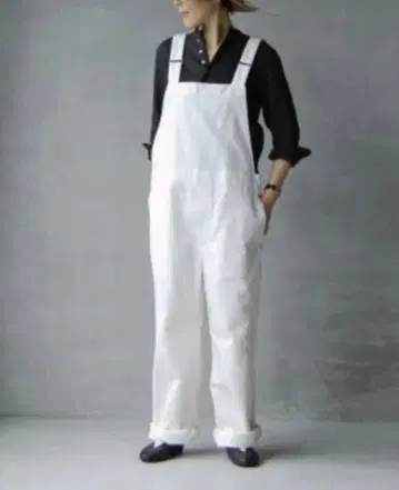 미디엄-M-medium 힐러리 오버롤 화이트 코구레 미나코