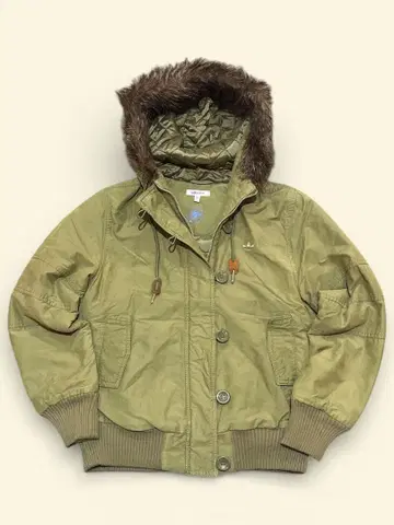 아디다스 N-2B Y2K 짧은 기장 플라이트 자켓 L