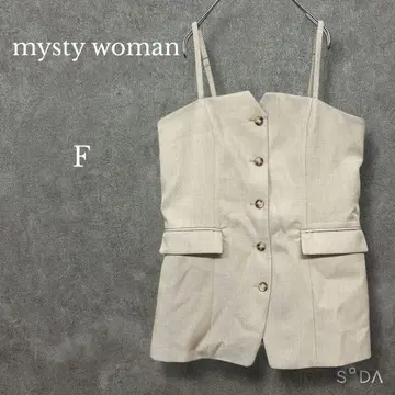 미스티우먼 [ F ] 뷔스티에풍 베스트 상의 레이어드