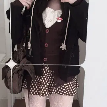 6점 코디 세트 모리걸 페어리 그런지 헤이세이 레트로 히메카지