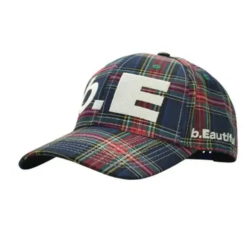 b.Eautiful캡 b.E Hat Blue Plaid Cap