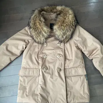 YOSOOU 퍼 포함 다운 코트 카멜