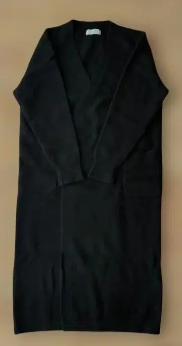 슬로브 이에나 블랙 롱 가디건