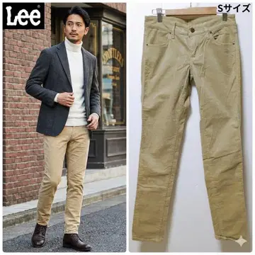 Lee 코듀로이 팬츠 베이지 스키니 에드윈 슬림 레그 스트레치