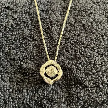 실버 큐빅 지르코니아 목걸이