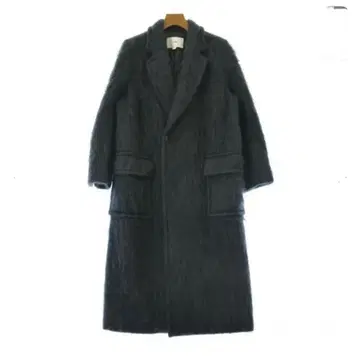 [새상품급] HYKE 하이크 모헤어 더블 코트 블랙