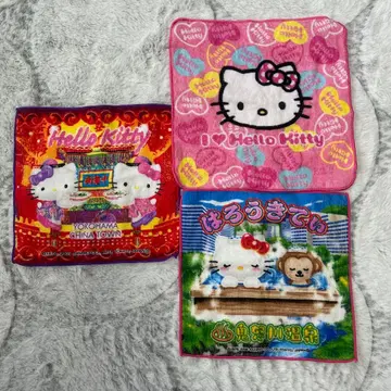 헬로키티 타월 지역 한정 타월 2장 포함 3장 세트