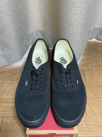 반스 오센틱 스웨이드 블랙/블랙 US13 31cm