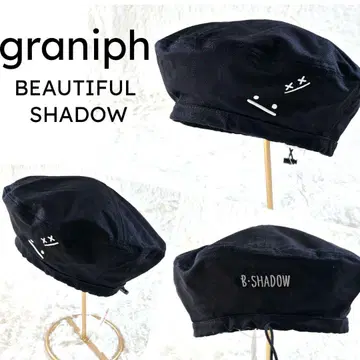 새상품 graniph 뷰티풀 섀도우 줌 베레모 블랙 컬러