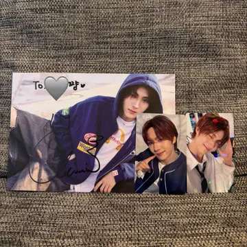 TWS 영재 친필 사인 본국 사인회 트레이딩 카드 2장