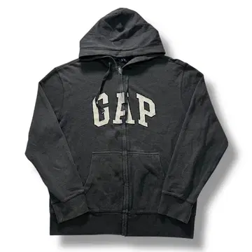 GAP 풀 집업 후드티 구제 의류 차콜 그레이 로고 후드티 L y2k