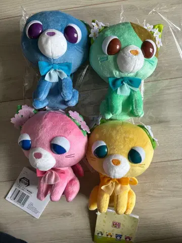 차고양이 봉제 인형 4종 세트