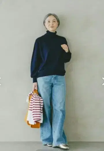 새상품 북유럽 생활 잡화점 하이넥 니트 터틀