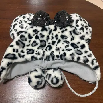 디즈니 팬캡 미니 레오파드 무늬