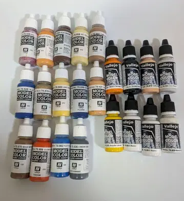 Vallejo 파레호 모델 컬러 22개 페인트 묶음 판매