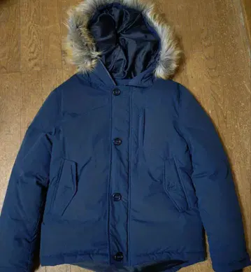 Magine 후드 부착 다운 자켓 44 네이비