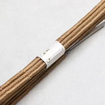 [새상품] 순수 실크 샤락 오비지메 브라운 계열 V27955