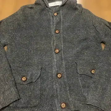 다크 그린 니트 가디건