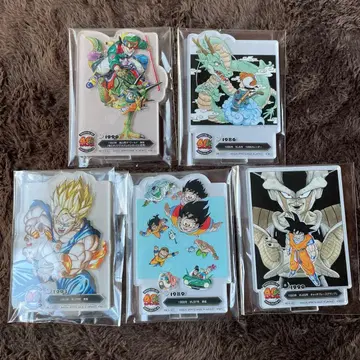 드래곤볼 1번 복권 40주년 F상 5개 세트