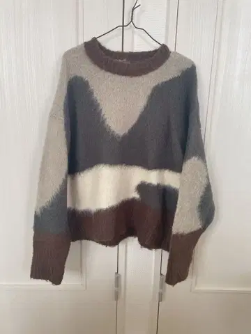 Ungrid 뉴앙스 모티브 자카드 니트