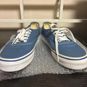 Vans 파랑 캔버스 로우컷 스니커즈