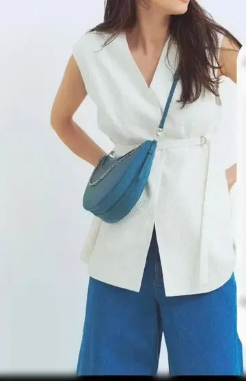 LOUNIE 자카드풍 페무라무 베스트 38+숄더백 거의 새상품