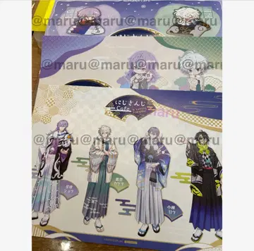 런천 매트 3종 세트 니지산지 콜라보 카페 Dytica 스이파라