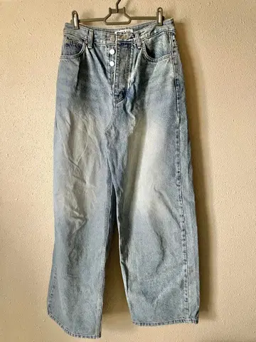 ACMS 하이웨스트 와이드 레그 데님