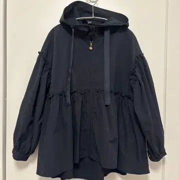 o.s.k 여성용 네이비 마운틴 후드티 하트 지퍼 프리