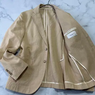 새상품급 EXIBIT 코튼 린넨 베이지 테일러드 XL