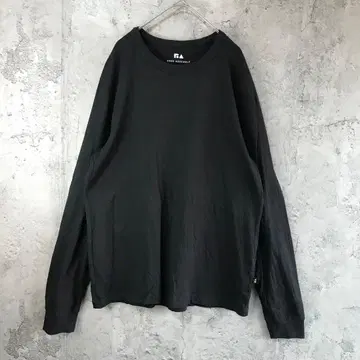 B1499 구제 의류 롱 T 블랙 무지 90s Y2K