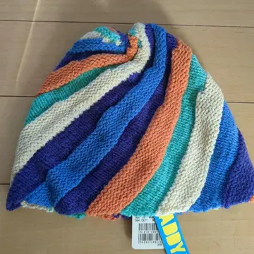 새상품 맥대디 스트라이프 니트 모자 니트 비니