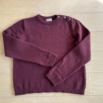 마가렛호웰 울 캐시미어 니트 스웨터 2 보르도