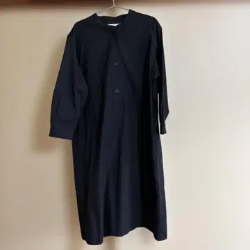 블랙 긴팔 셔츠 원피스