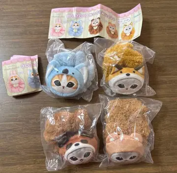 mofusand 냥팬츠 봉제 인형 스크런치 4개 새상품