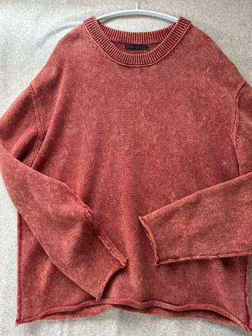 ZARA L 사이즈 레드 니트 스웨터