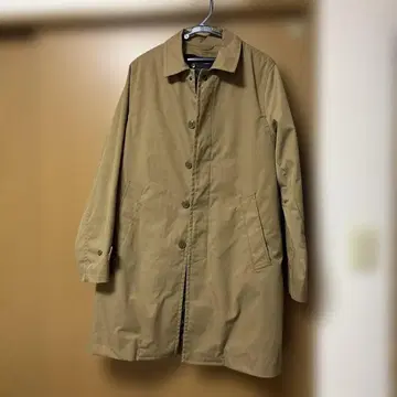 베이지 스텐카라 코트와 다운 베스트 세트