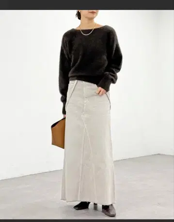 RIVEDROITE 루즈 데님 스커트