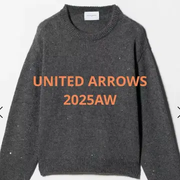 2025AW 유나이티드 애로우즈 플라워 스팽글 크루넥 니트