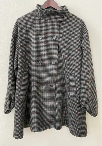 FREAK'S STORE 건클럽 체크 숏코트 그레이