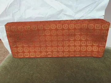 오렌지 꽃무늬 남성용 오비