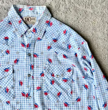 70s Dee Cee 웨스턴 셔츠 말발굽 호스슈