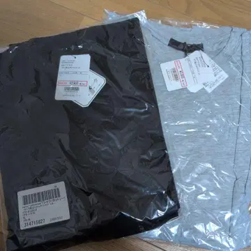 새상품 2벌 나노 유니버스 땀 얼룩 방지 V넥 롱T, XL