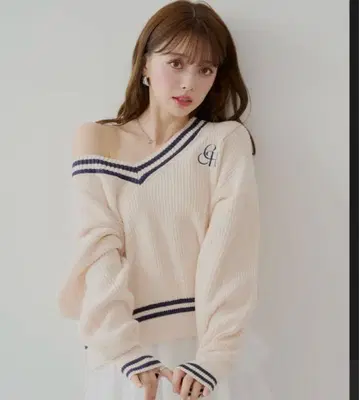 Chico V라인 루즈 니트 완판템