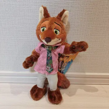 디즈니 스토어 주토피아2 닉 키체인 봉제 인형