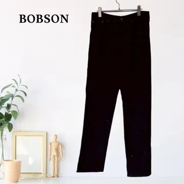 zC242 [ M ] BOBSON 포켓 부착 롱 기장 하의 데님