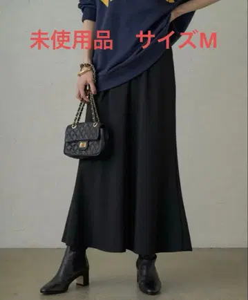 라운지 드레스 컷 조젯 머메이드 스커트 블랙 M